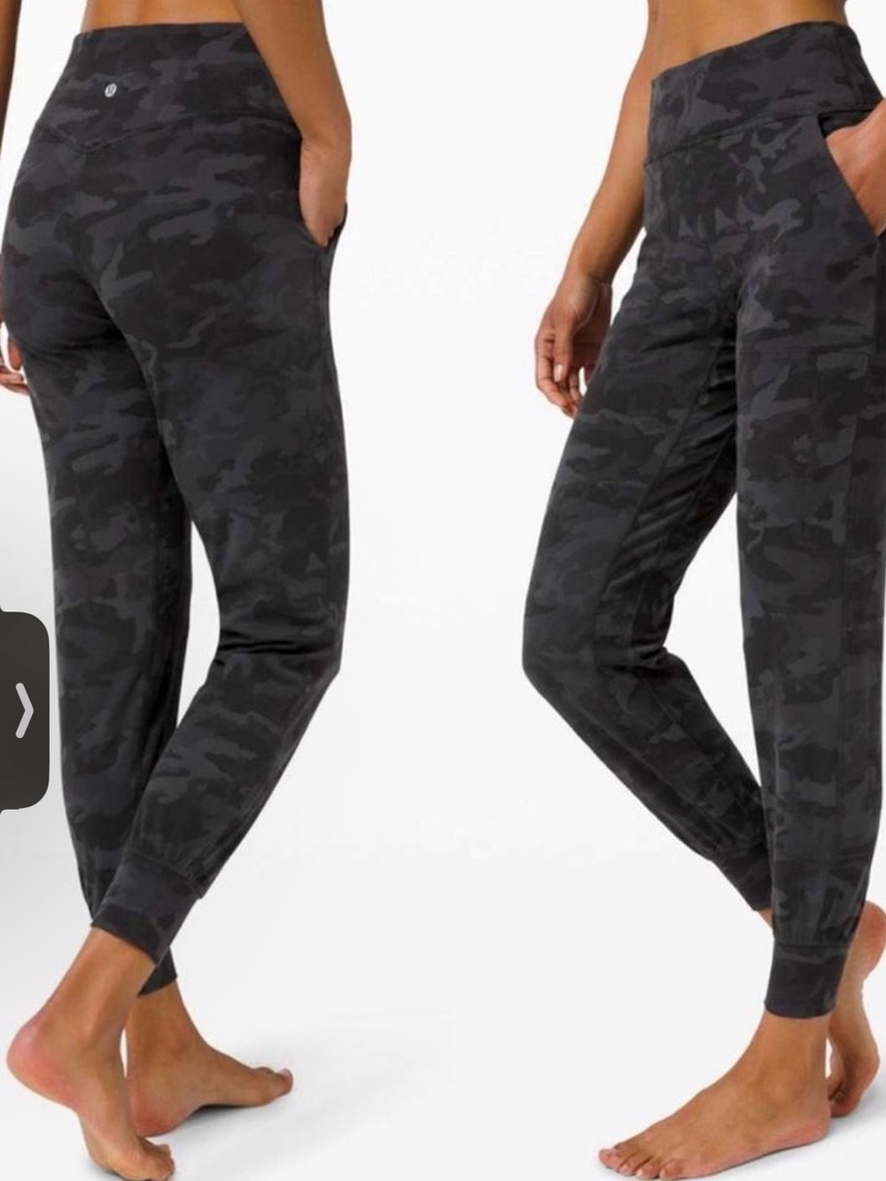 lululemon athletica Women's Dark Gray Camo Joggers